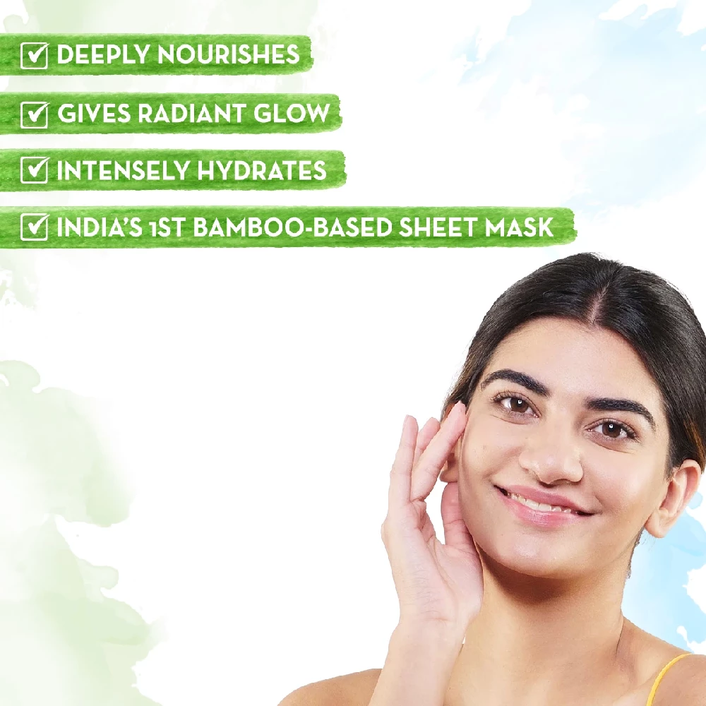 CoCo Bamboo Sheet Mask with Coffee and Cocoa for Skin Awakening, 25g-2.webp